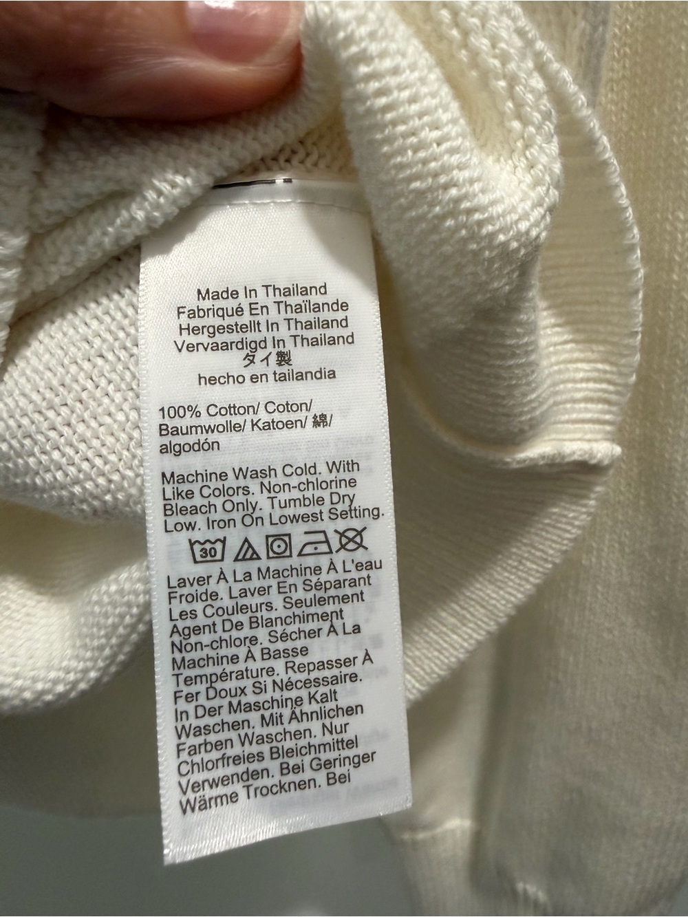 NWT J. Crew Americana Lobster Sweater Ivory Cotton Knit Coastal Preppy M - Picture 8 of 9